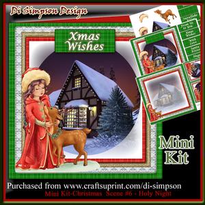 Mini Kit-christmas Scene #6 - Holy Night