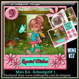 Mini Kit - Sweet School Girl Birthday- 6,7,8,9yrs-#1