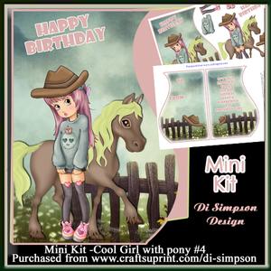 Mini Kit -cool Girl with Pony #4
