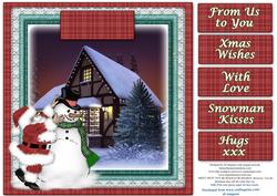 Santa & Snowman