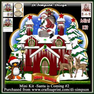 Mini Kit - Santa on His Way- Xmas House1
