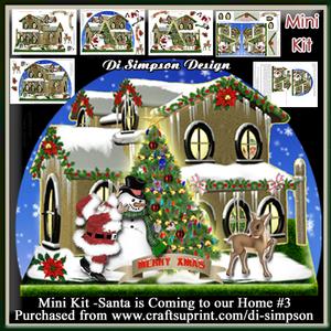 Mini Kit - Santa on His Way- Xmas House2