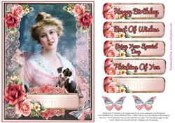Vintage Lady, Lace and Flowers to Delight #2