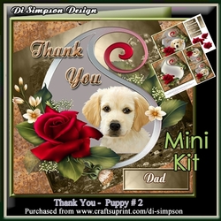 Mini Kit- Thank You- Beautiful Puppy #2