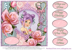 Beautiful topper for Sweet Springtime Girl