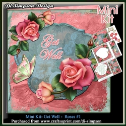 Mini Kit- Get Well -  Roses #1