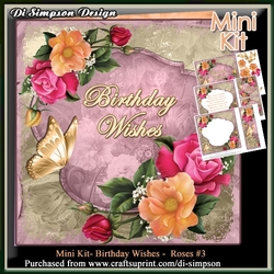 Mini Kit- Happy Birthday - Roses #3
