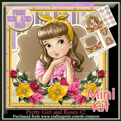 Mini Kit- Pretty Girl and Roses #2
