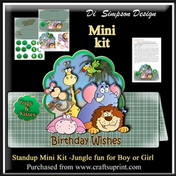 Stand Up and Over the Top- Jungle fun for Boy or Girl