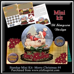 Standup Mini Kit -Merry Christmas # 4