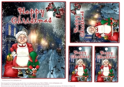 Mrs Santa and Elf Scene