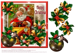 Vintage Santa Scene