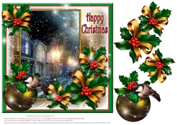 Vintage Christmas Scene