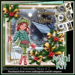 Mini Kit- Beautiful Christmas Skier #2