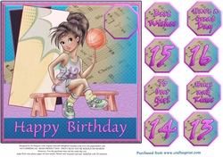 Cool Sports Star #1- Happy Birthday
