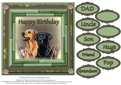Mini Kit - Great card for Male Birthday #1