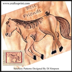 Stitchery or Needlework Pattern -Best Friends