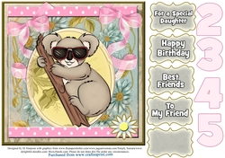 Oh So Cute  Koala design for birthday or other occasions #19