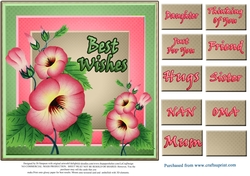 Beautiful Floral Best Wishes topper #1