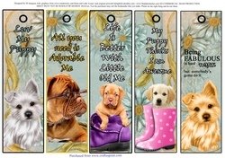5 Very Cute Puppy Bookmarks #2