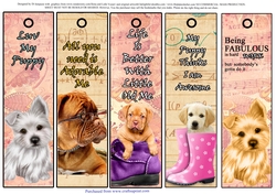5 Very Cute Puppy Bookmarks #3