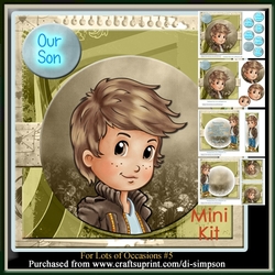 Mini Kit- Little Cool Boy- for lots of occasions.