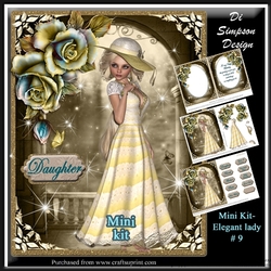 Best Wishes - Elegant Lady #9- For lots of occasions