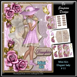 Best Wishes - Elegant Lady #11- For lots of occasions