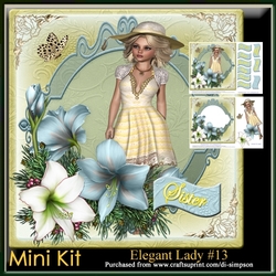 Mini Kit - Elegant Lady #13- For lots of occasions