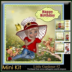 Mini Kit-Little Gardener #2- For birthday or lots of other occasions