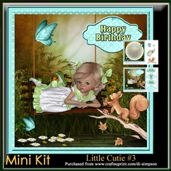 Mini Kit-Little Cutie #3- For birthday or lots of other occasions