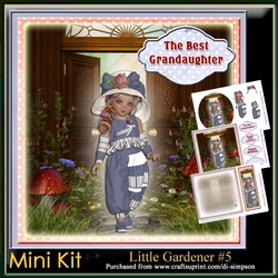 Mini Kit-Little Gardener #5- For Birthday or lots of other occasions