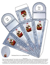 Icicle Box- Christmas #6 -( No text)