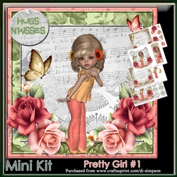 Mini Kit - Pretty Girl #1 For Birthday and lots of occasions