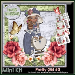 Mini Kit - Pretty Girl #3 For Birthday and lots of occasions