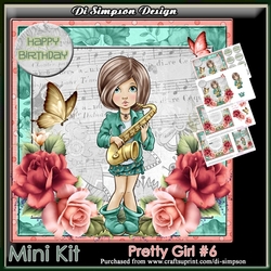 Mini Kit - Pretty Girl #6 For Birthday and lots of occasions
