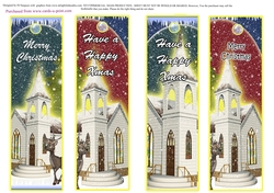 4 Beautiful Christmas Bookmarks #12