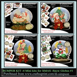 Bumber kit - 4 Snow Globe Kits for Christmas #1