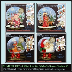 Bumber kit - 4 Snow Globe Kits for Christmas #3