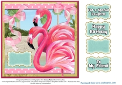 Happy Birthday- Flamingo #2