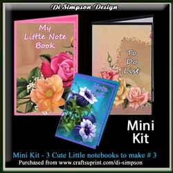Mini Kit of 3 Note Pads - Easy Project #3 NOW with 2023 and 2024 calendars
