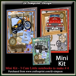 Mini Kit of 3 Note Pads - Easy Project #4  NOW with 2023 and 2024 calendars