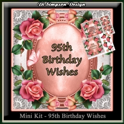 Mini Kit -95th Birthday Wishes - Roses
