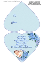 Gorgeous New Baby Design - A Boy #6- INSERT ONLY