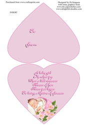 Gorgeous New Baby Design - A Gir #7- INSERT ONLY