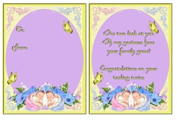 Insert for -Gorgeous New Baby Design -Its Twins A Girl and A Boy #5