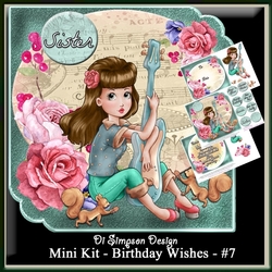 Mini Kit - Birthday Wishes # 7 - Cute Girl