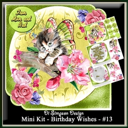 Mini Kit - Birthday Wishes # 13- Kitty for lots of occasions