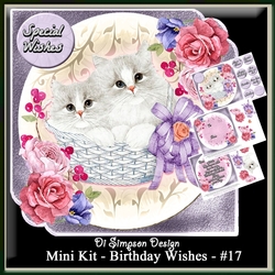Mini Kit - Birthday Wishes # 17- Sweet kitties for lots of occasions