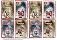 8 Mini Christmas Toppers/ Santa and cheeky elves